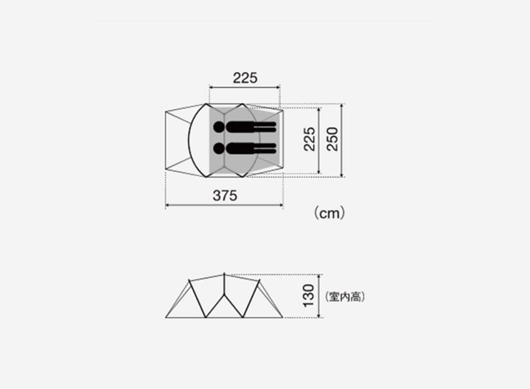 ランドネストドームS SDE-259 タープセット