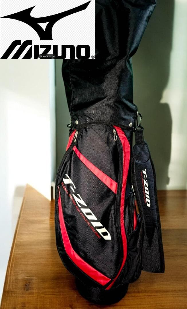 送料無料/美品　Mizuno T-ZOID ゴルフバッグ・キャディバッグBK
