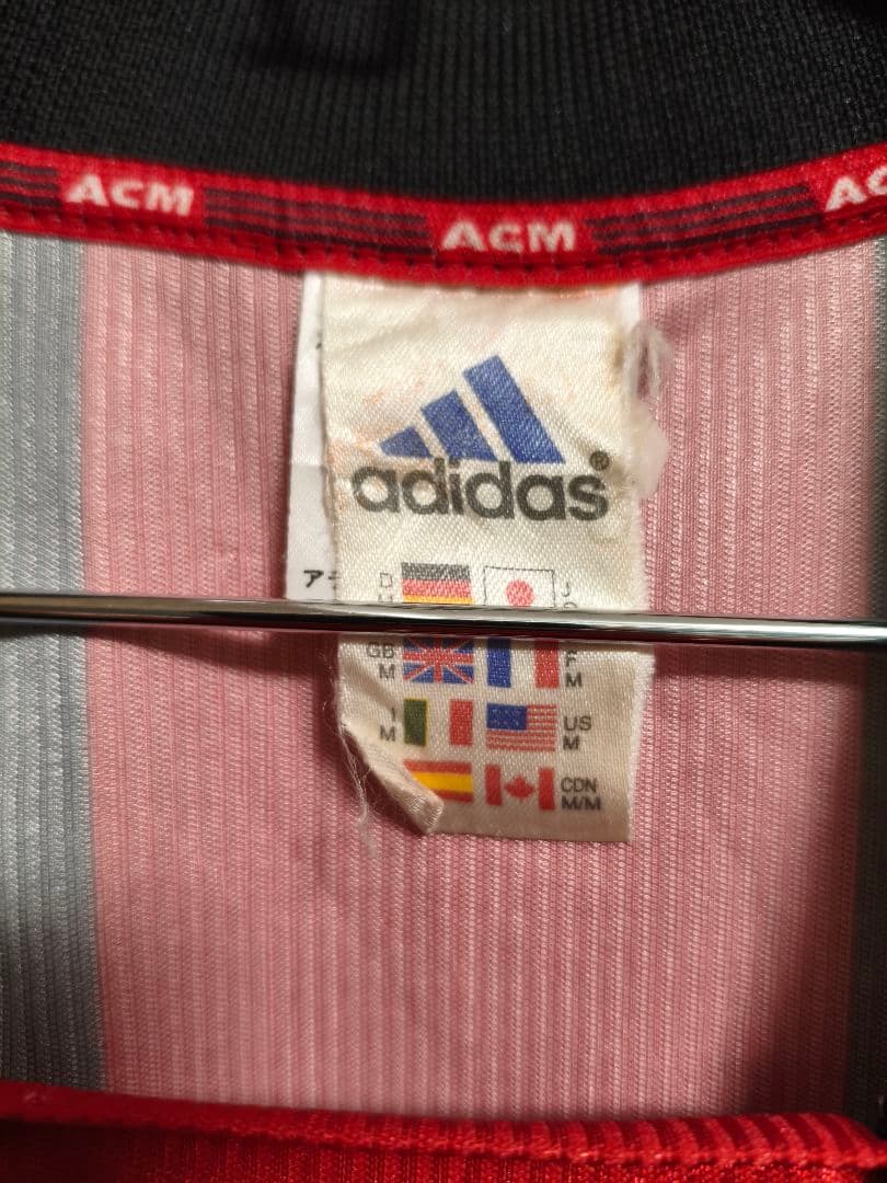 ​【希少/当時物】adidas ACミラン ユニフォーム OPEL 90s M