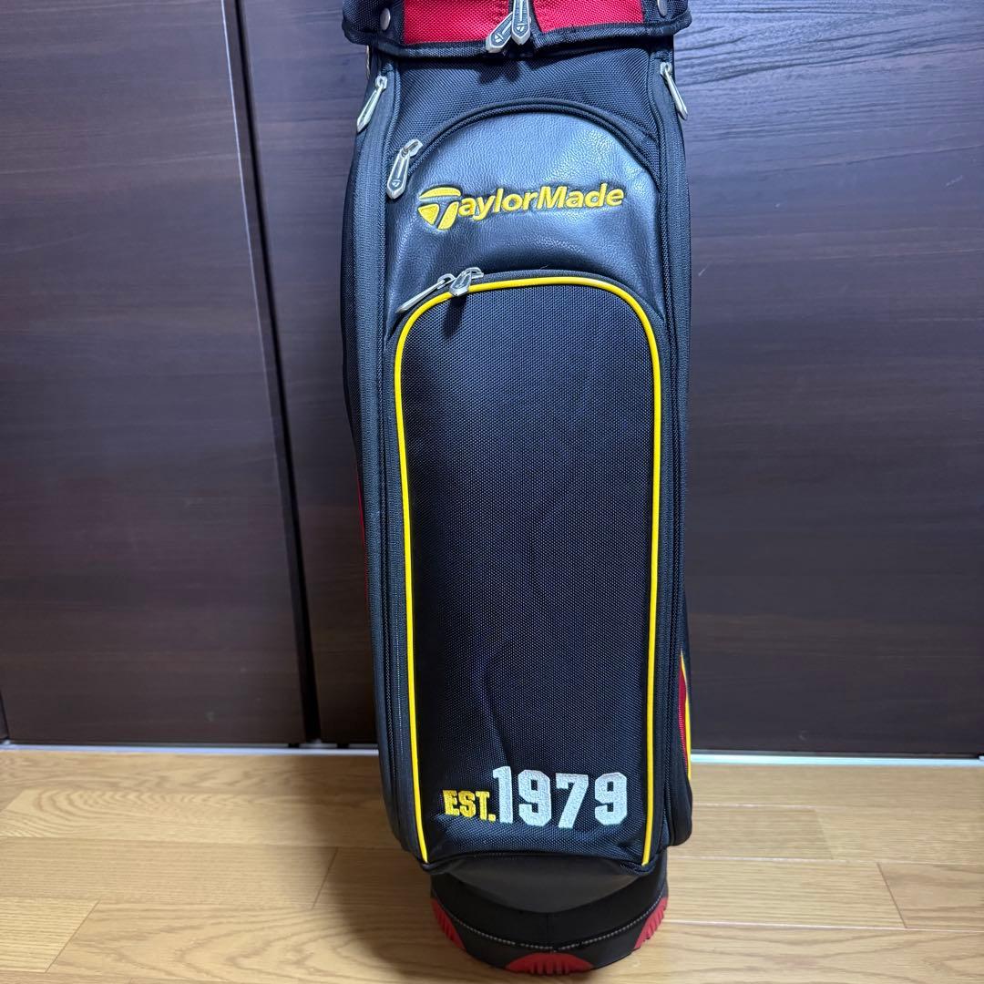 TaylorMade キャディバッグ ゴルフバッグ 赤 黒 黄
