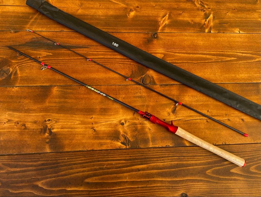 2ピースロッド　6ft 1.8M バス釣り　ベイトロッド　カーボンロッド 新品