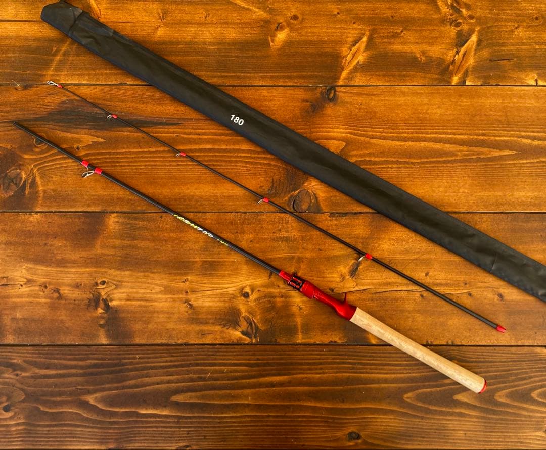 2ピースロッド　6ft 1.8M バス釣り　ベイトロッド　カーボンロッド 新品