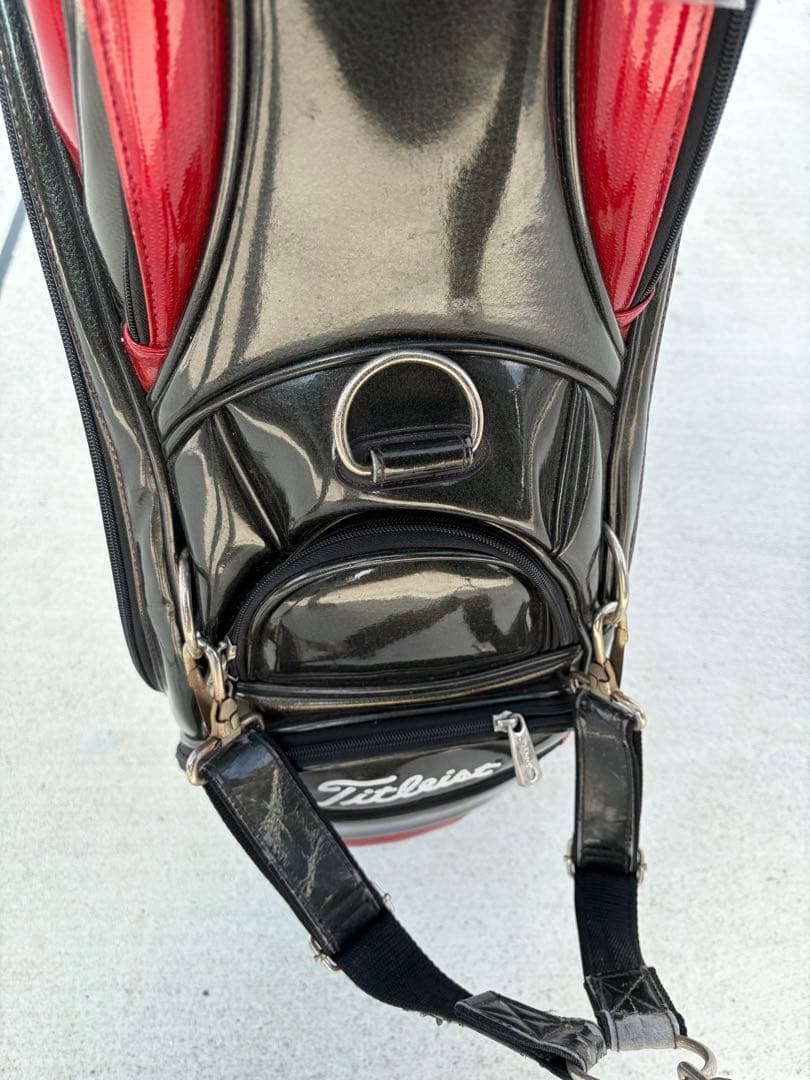 Titleist ゴルフバッグ・キャディバッグ 黒/赤