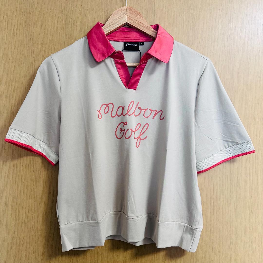 マルボンゴルフ ポロシャツ malbon golf レディース 半袖 シャツ L