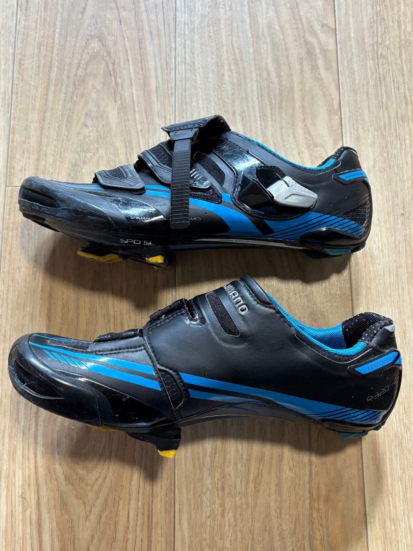 SHIMANO R320 ビンディングシューズ SPD-SLクリート付き