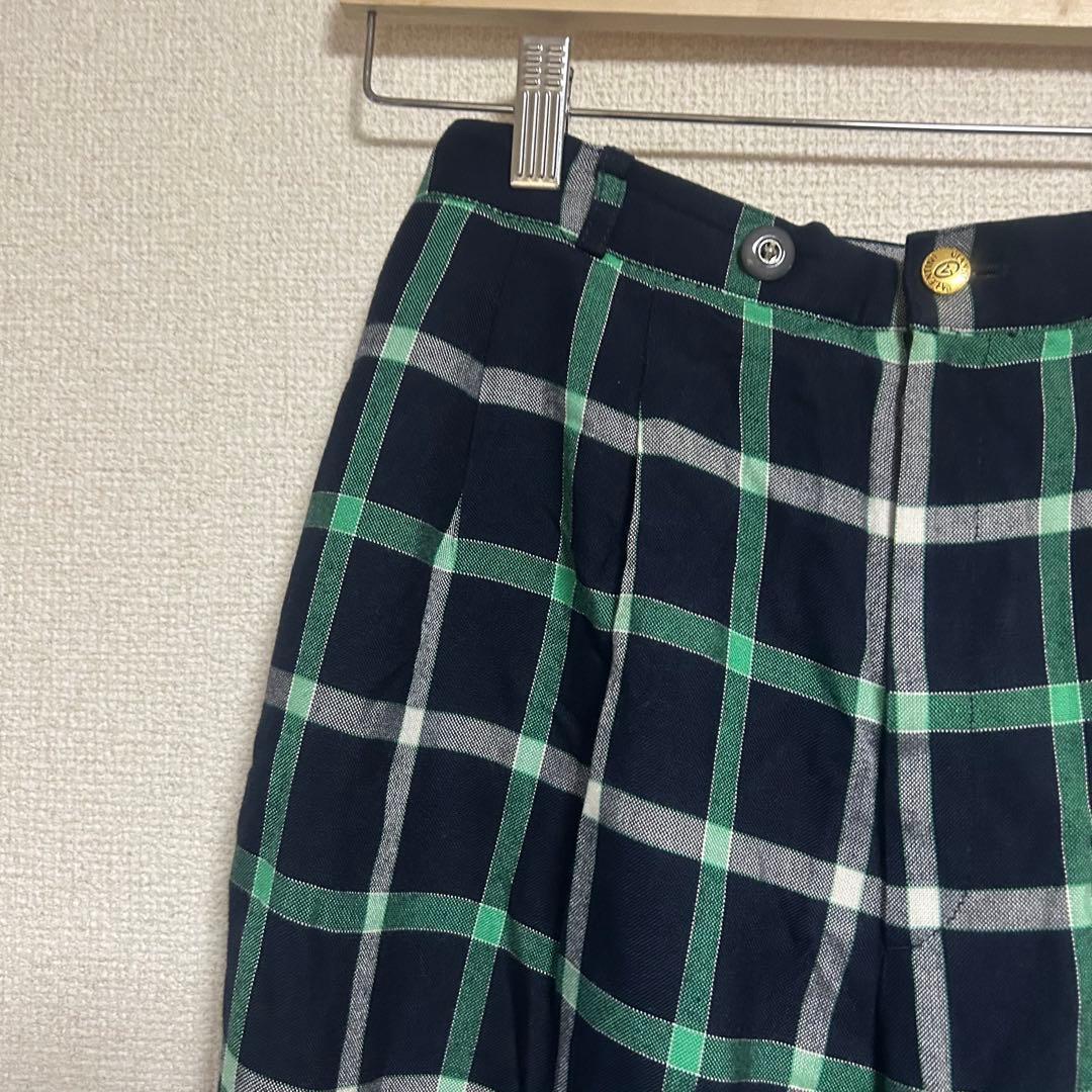 ジャンニ・バレンチノ　チェック柄パンツ　ゴルフウェア　スポーツウェア　ゴルフ