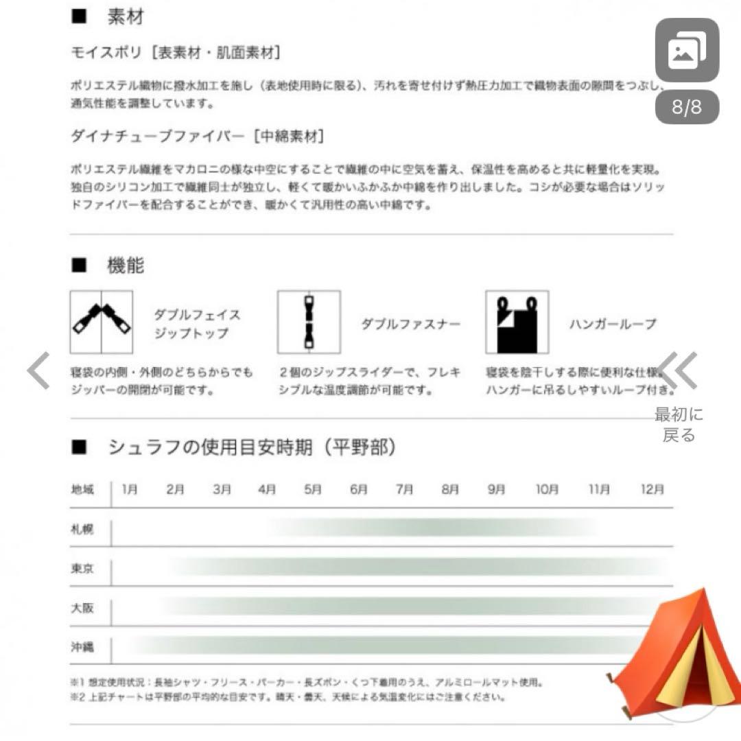 LOGOS 寝袋　2個セット