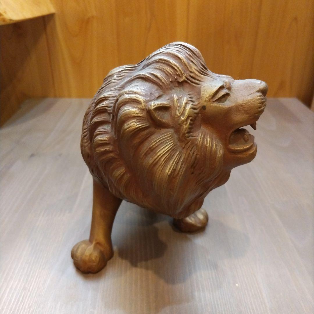 古道具　猛獣虎　ブロンズ像　虎の置物　虎　タイガー　骨董品　昭和時代　縁起物
