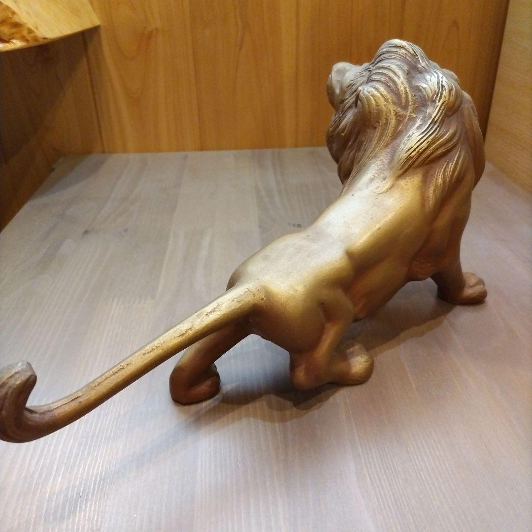 古道具　猛獣虎　ブロンズ像　虎の置物　虎　タイガー　骨董品　昭和時代　縁起物