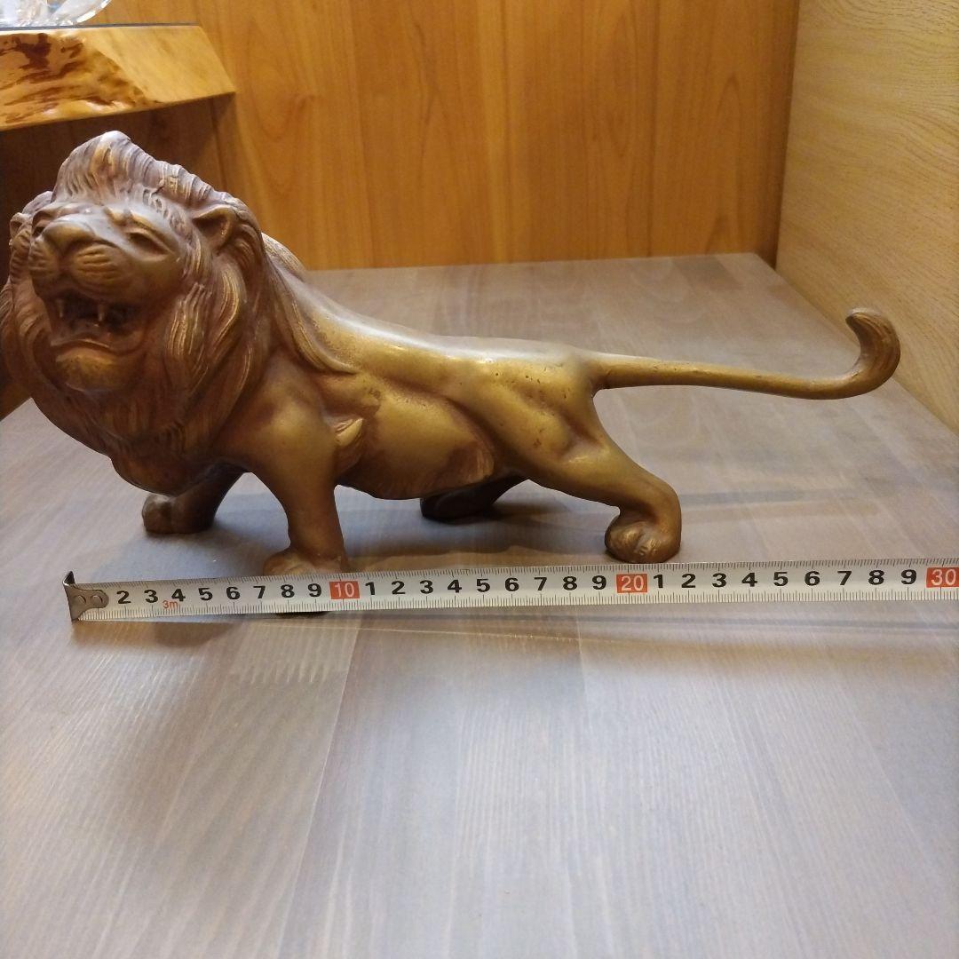 古道具　猛獣虎　ブロンズ像　虎の置物　虎　タイガー　骨董品　昭和時代　縁起物