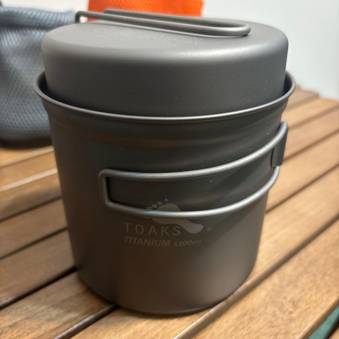 LIXADA 550ML TOAKS 1100ML チタン クッカーセット