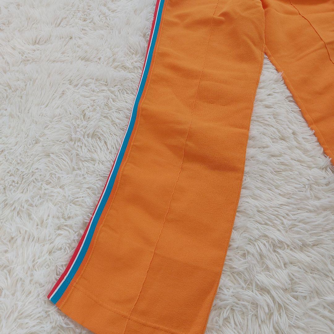 【希少】70s-80s 美津濃 MIZUNO トラックパンツ Mロゴ オレンジ