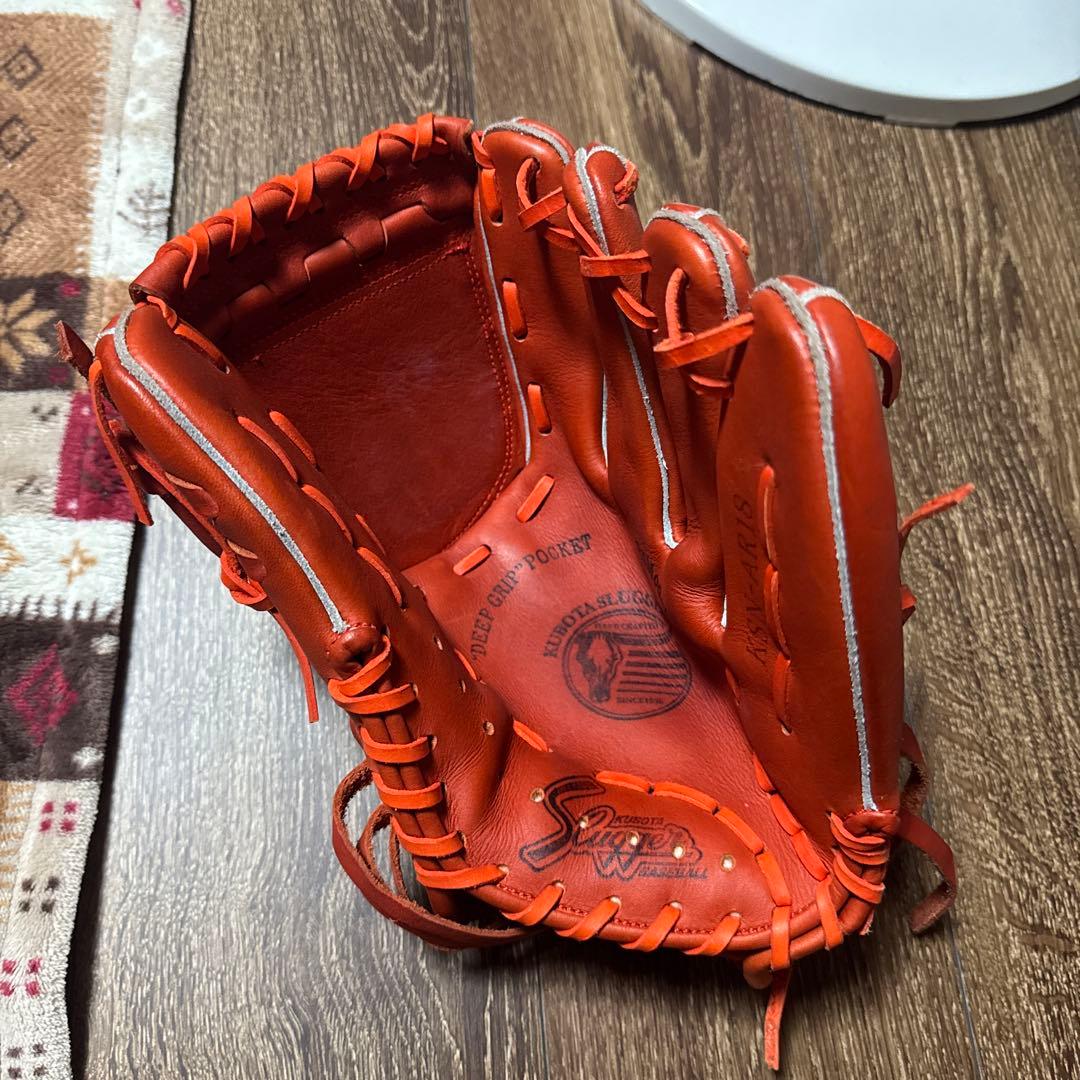 スラッガー 軟式グローブ オレンジ