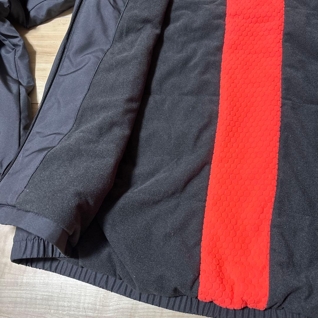 新品　アシックス　メンズ　ウィンドブレーカージャケット　上　ブラック　あったかL