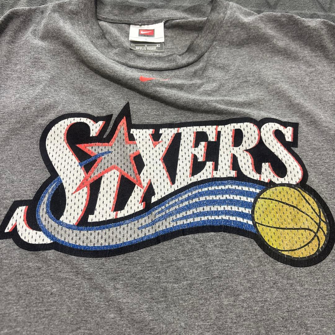 Nike Sixers バスケットボール Tシャツ Lサイズ グレー