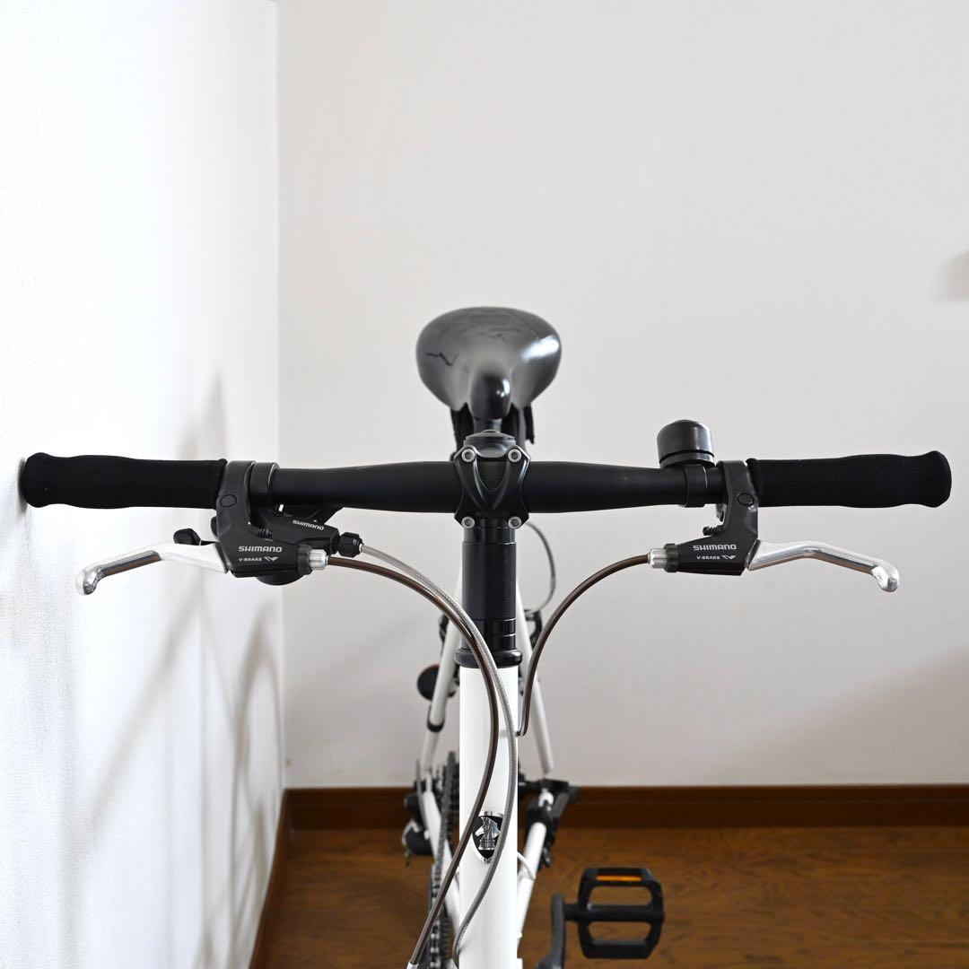 【引き取り限定】 ミニベロ 自転車 本体 451 20インチ 1×7速 ホワイト