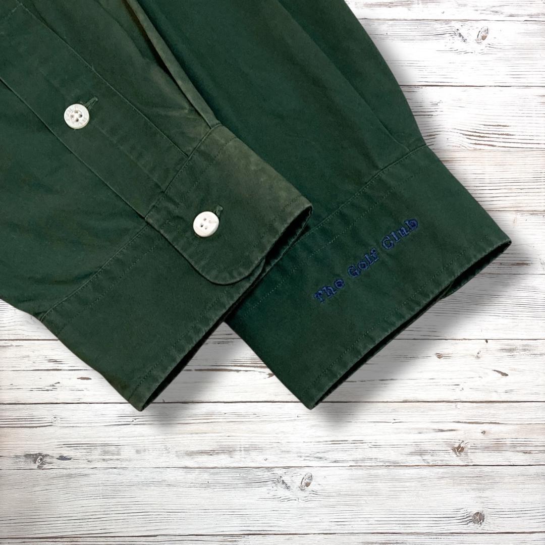 RALPHLAUREN GOLF 長袖シャツ 刺繍 グリーン XL 1789