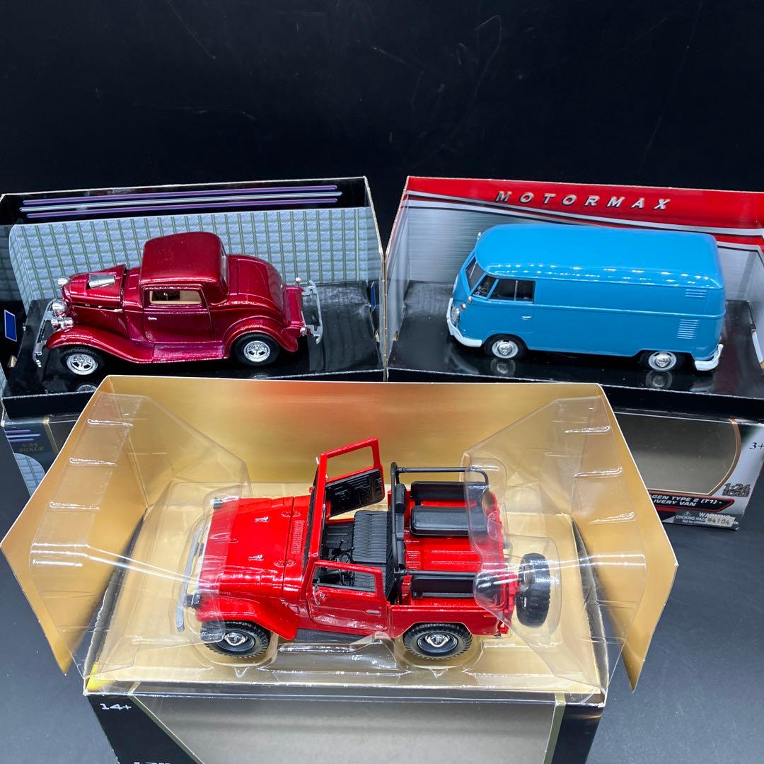 ミニカー Toyota FJ40 Volkswagen Van Ford Coupe