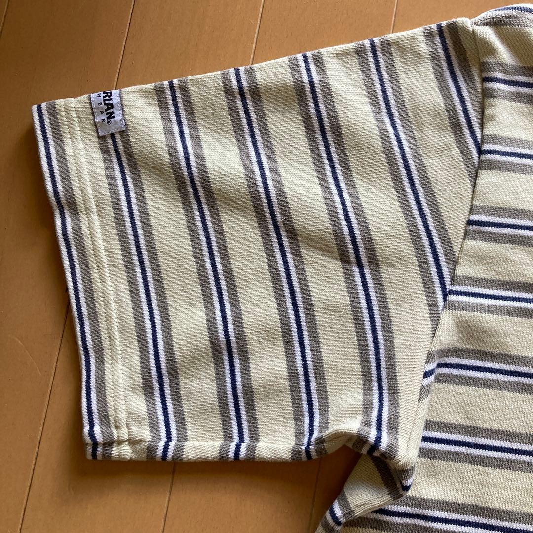 美品カナダ製バーバリアン  クルーネック半袖ラガーシャツ⭐️ショートパンツに最適❣️