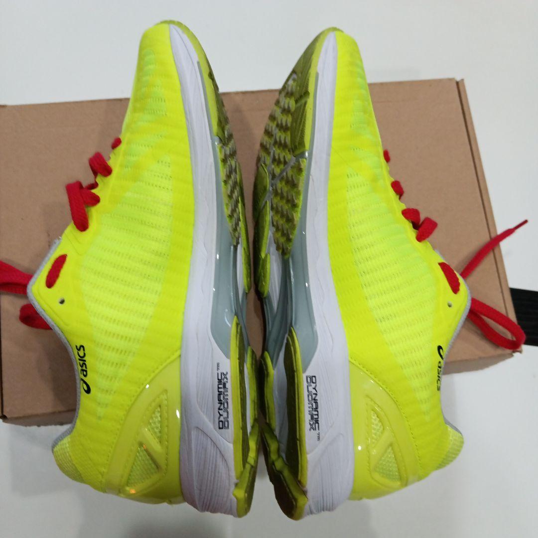 asics 蛍光イエロー スパイクシューズ25.5サイズ