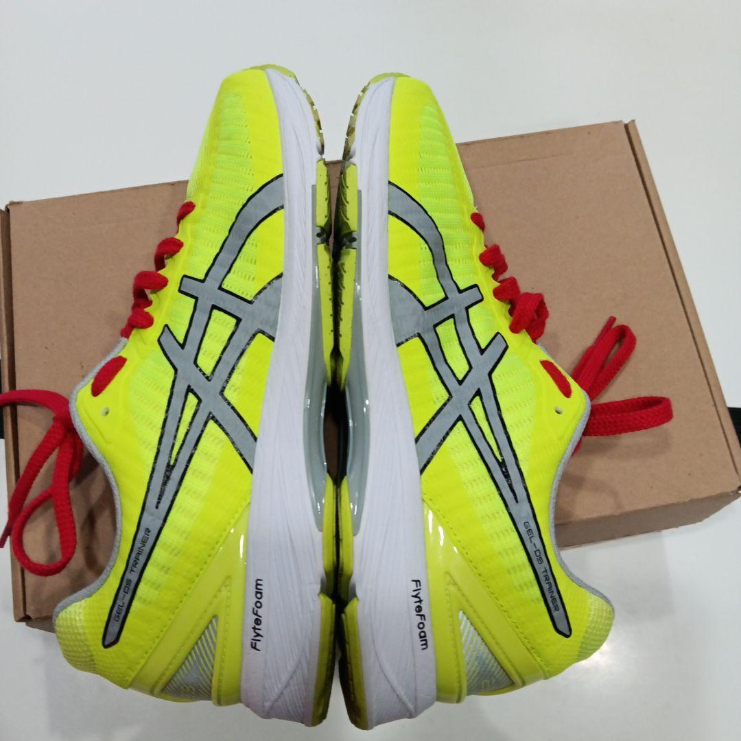 asics 蛍光イエロー スパイクシューズ25.5サイズ