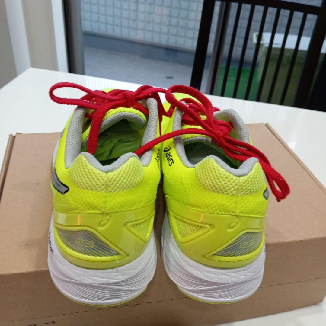 asics 蛍光イエロー スパイクシューズ25.5サイズ