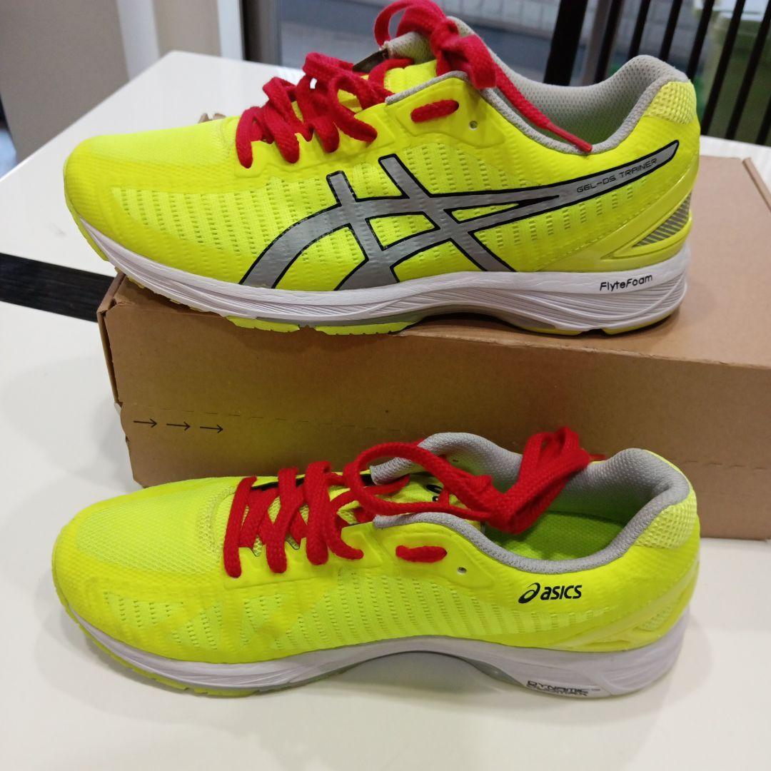 asics 蛍光イエロー スパイクシューズ25.5サイズ