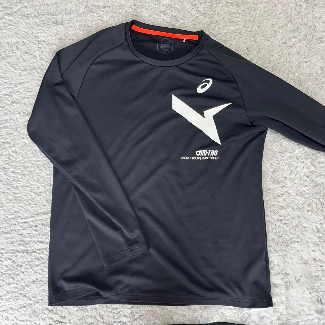 ASICS アシックス フード付きジャージ＋ロングTシャツ＋ロングタイツ