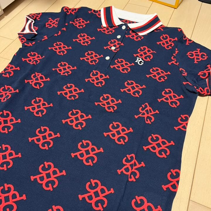 新品未使用　パーリーゲイツ モノグラム ポロシャツ