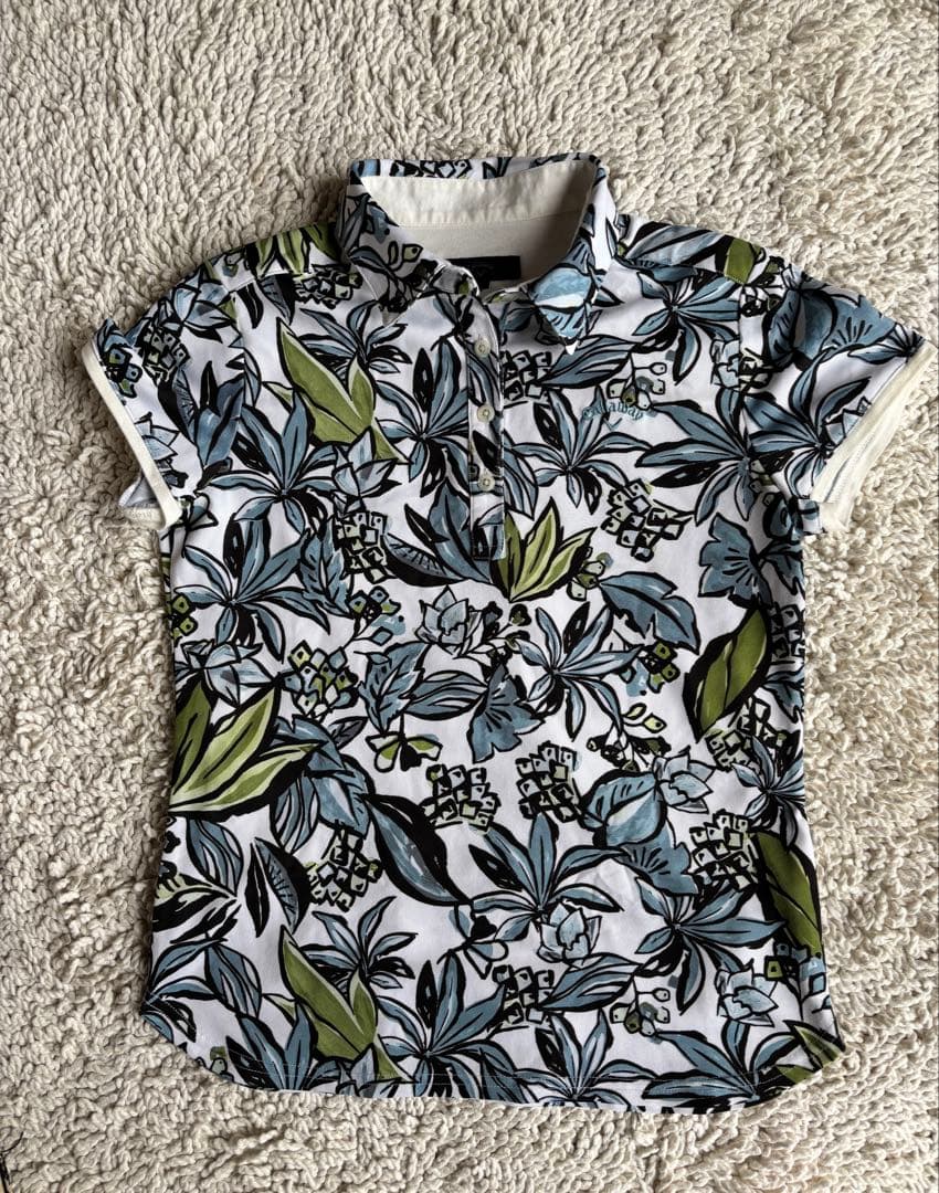 [値下げ] CALLAWAY 花柄ポロシャツ、Tシャツとスカートセット