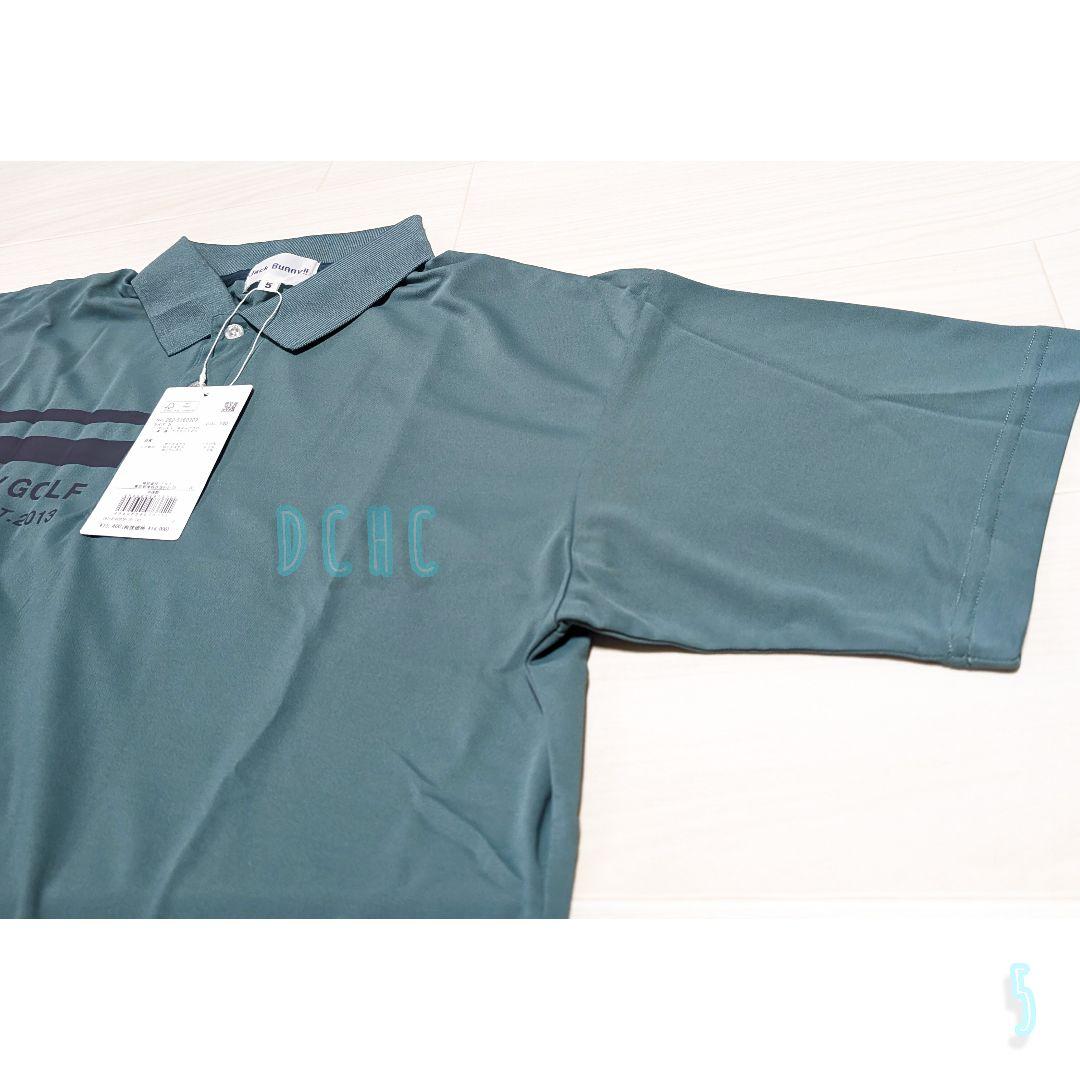 新品 【サイズ５(Ｌ)】【グリーン】ジャックバニー 半袖 ポロシャツ ゴルフ