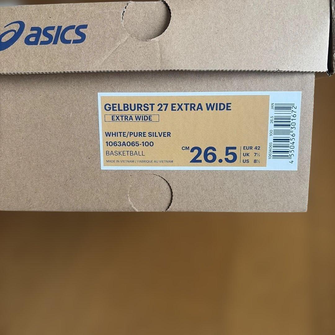 シューズ(男性用) ASICS GELBURST 27 EXTRA WIDE 26.5cm