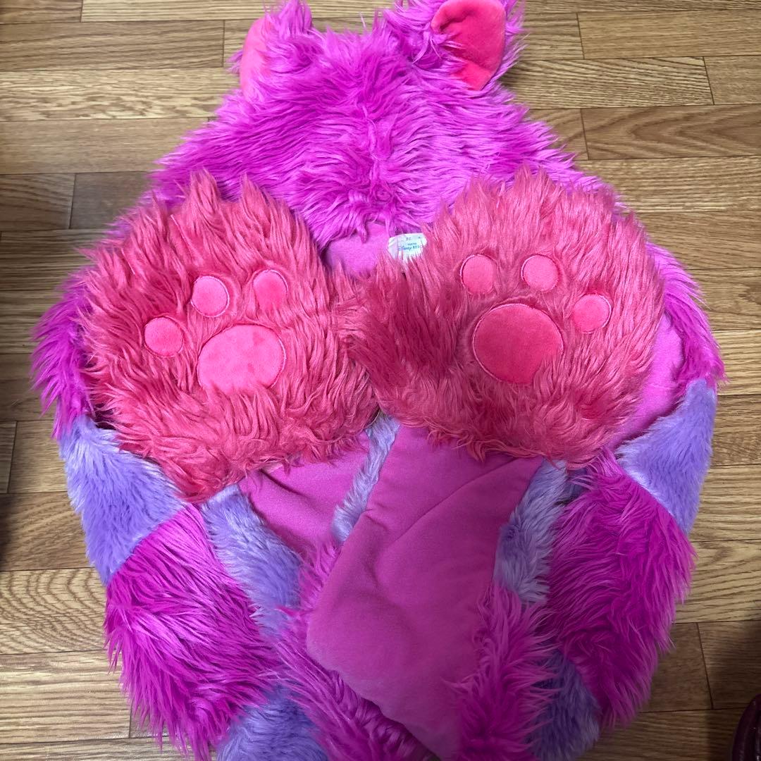 ディズニーリゾート 耳付きファンキャップ ピンク紫