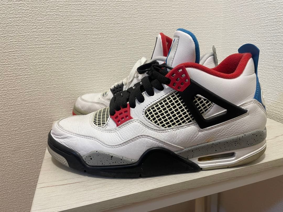 Air Jordan 4 og what the ホワイト/レッド/ブルー