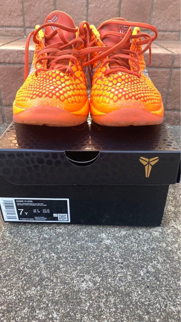 シューズ(女性用) Nike GS Kobe 6 Protro Total Orange 25cm