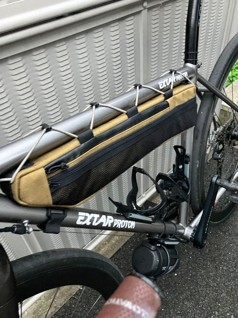 ハンドメイドフレームバッグ　コーデュラ1000 コヨーテ　43.5cm