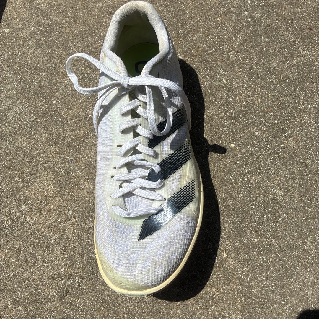 adidas ADIZERO スパイクシューズ ホワイト/ブラック