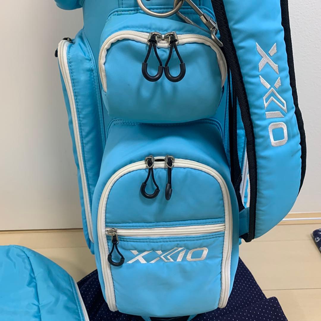 XXIO 水色 キャディバッグ カバー付き
