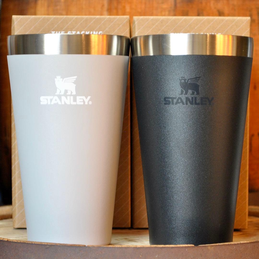 STANLEYスタッキング真空パイント0.47L【2色セット】アッシュ＆ブラック
