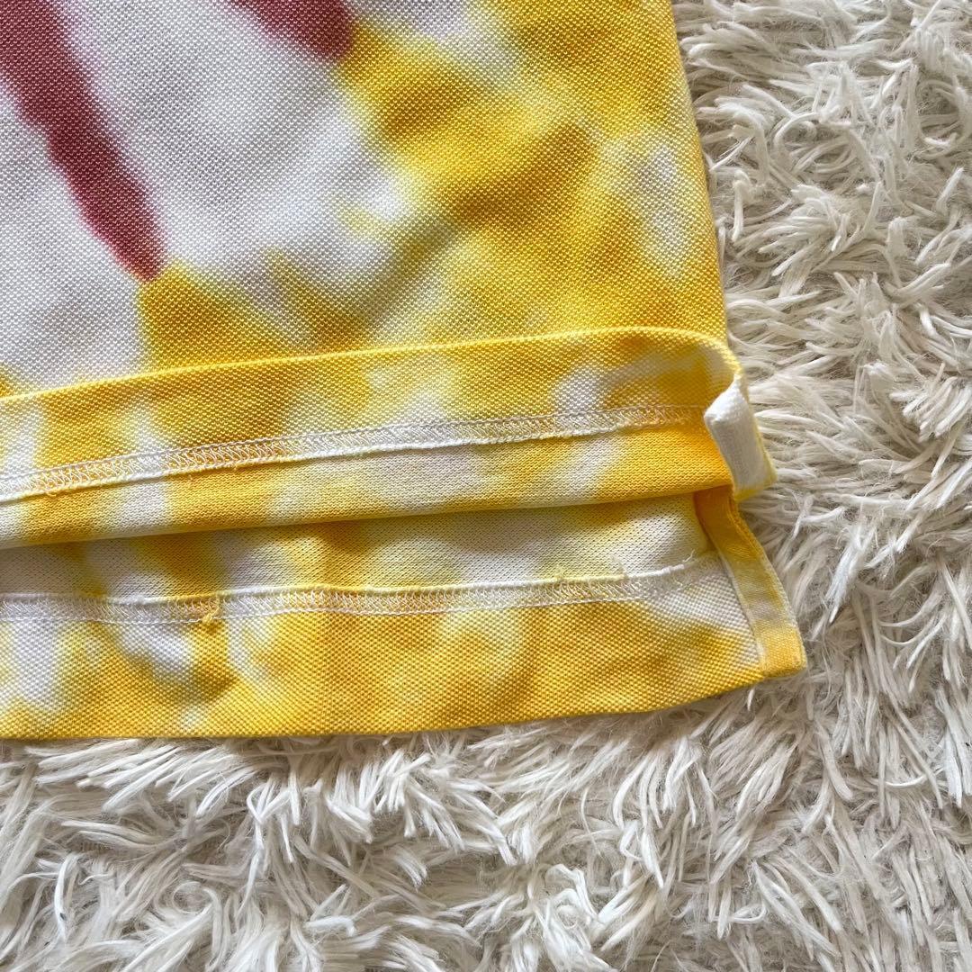 HORN GARMENT ゴルフ ミッキー刺繍 ポロシャツ タイダイ柄 L