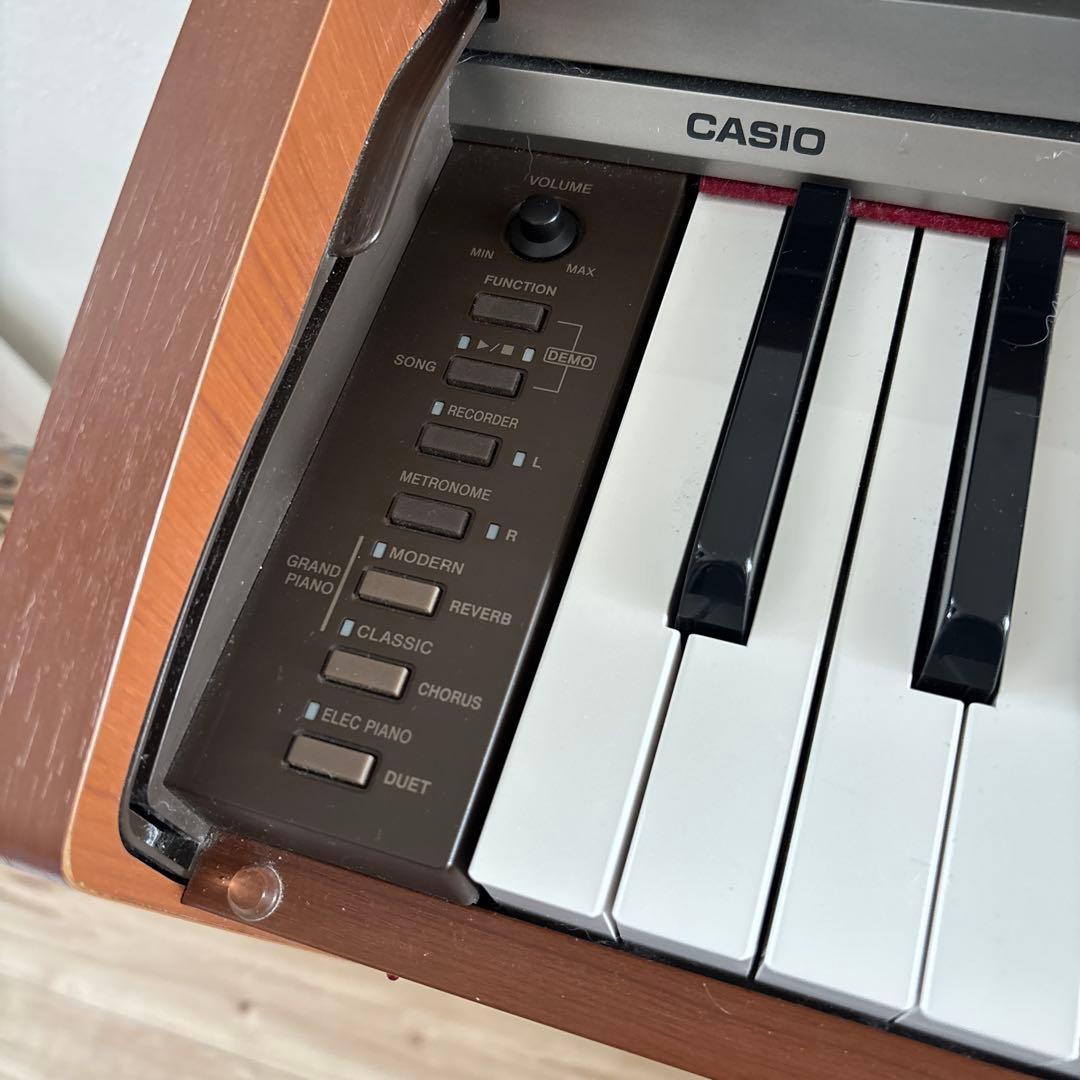 CASIO 88鍵 ブラウン電子ピアノ