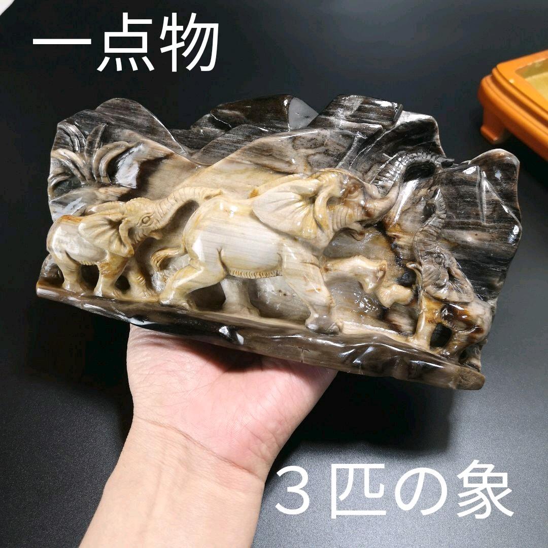 象　木化石　珪化木　ペトリファイド　天然石　処分