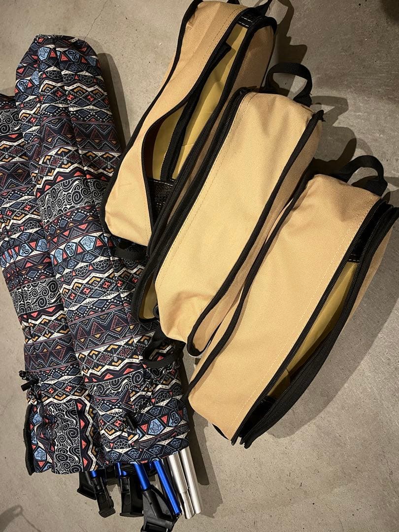 アウトドアチェア×3 コット×2 セット