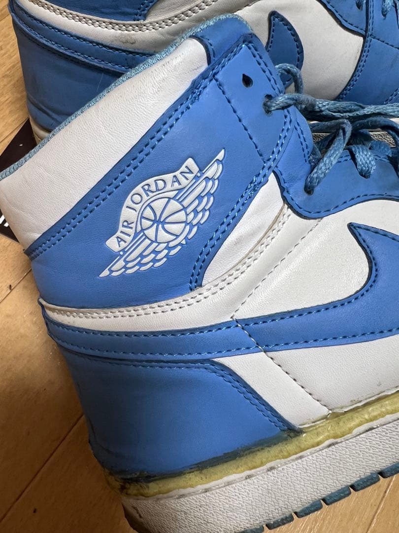 中古品！Nike Air Jordan1 UNC ブルー/ホワイト 箱なし！