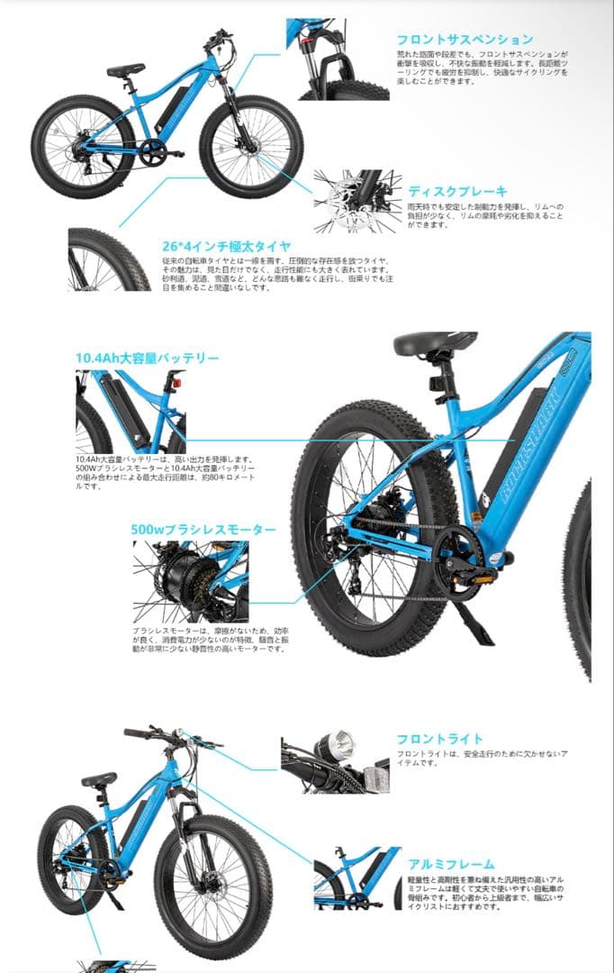 電動アシスト自転車 ファットタイヤ