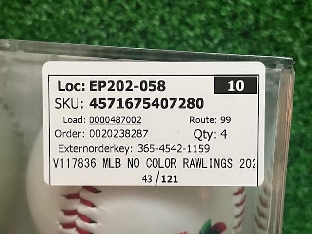 【121個限定】WBC2026大会開催MLBローリングスレプリカボール限定品