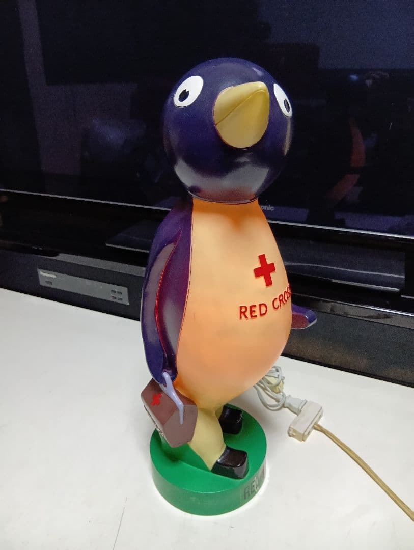 赤十字　RED CROSS ビンテージ 大型ディスプレイライト ペンギン