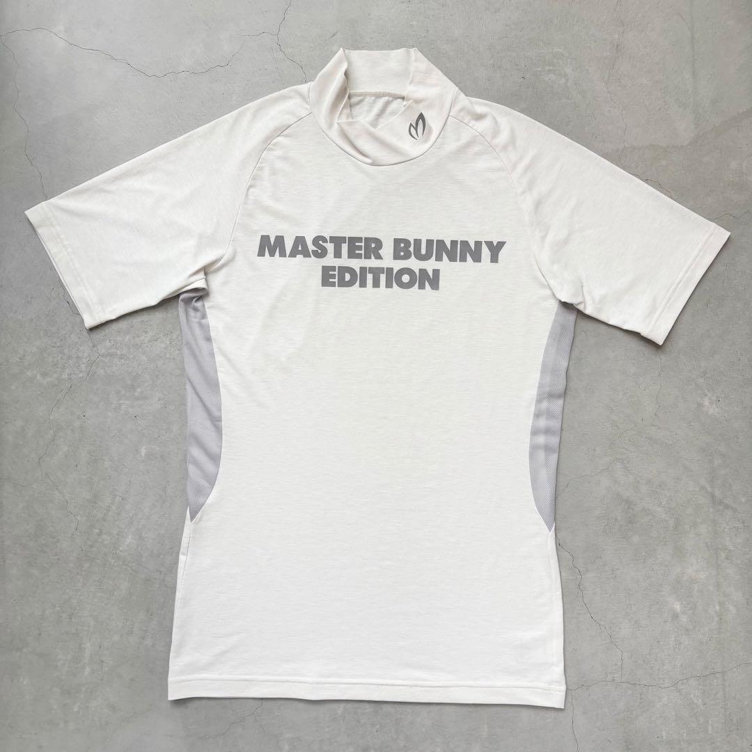 MASTER BUNNY EDITION モックネック半袖シャツ ロゴプリント