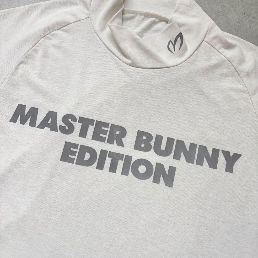MASTER BUNNY EDITION モックネック半袖シャツ ロゴプリント
