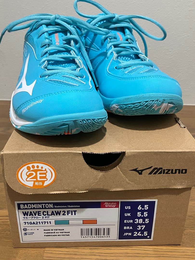 Mizuno WAVE CLAW 2 FIT バドミントンシューズ 24.5cm